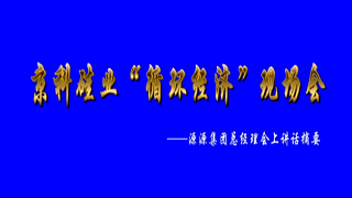 京科硅業“循環經濟”現場會---源源集團總經理會上講話摘要